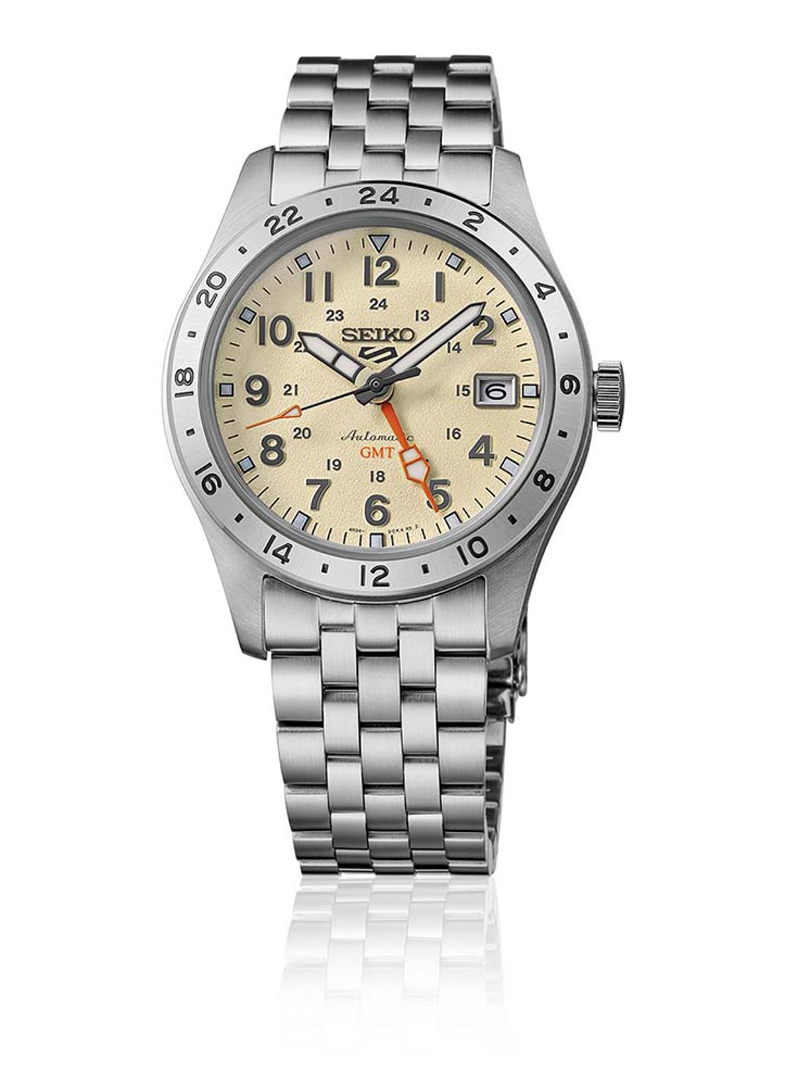 Seiko 5 Sports Field horloge HDB002K1 - detail 2 zilver