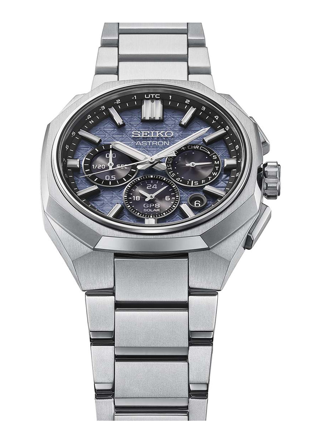 Seiko Astron GPS Solar horloge HAB001J1 - detail 6 zilver