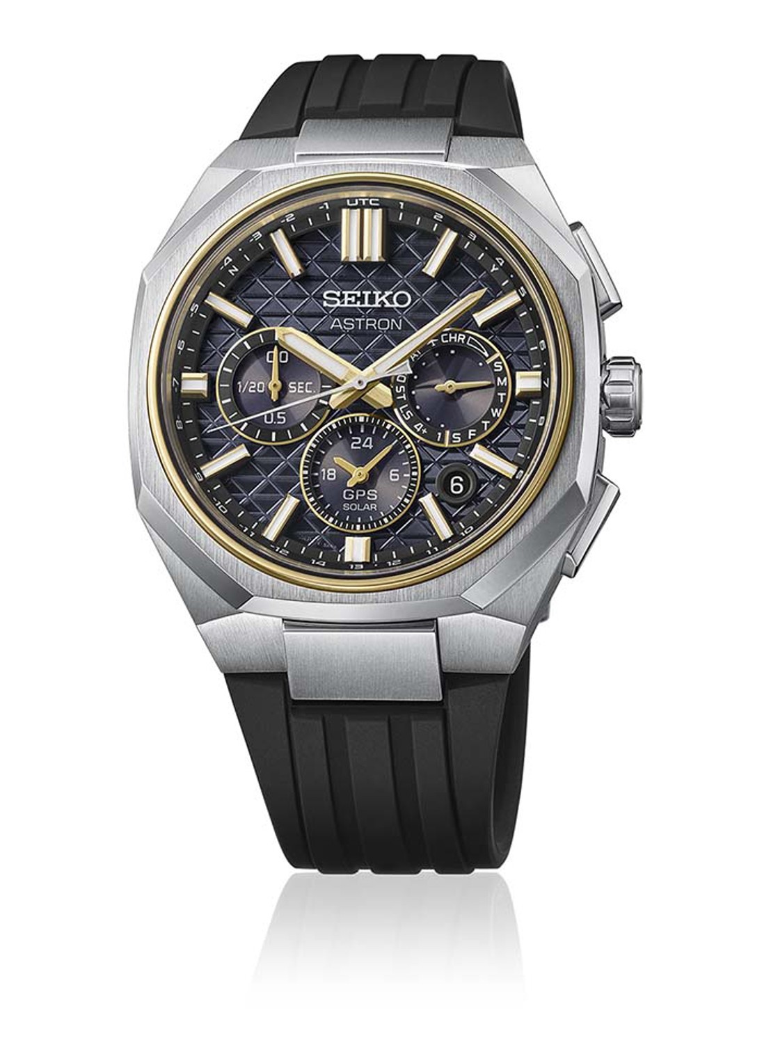 Seiko Astron GPS Solar horloge HAB003J1 - detail zilver