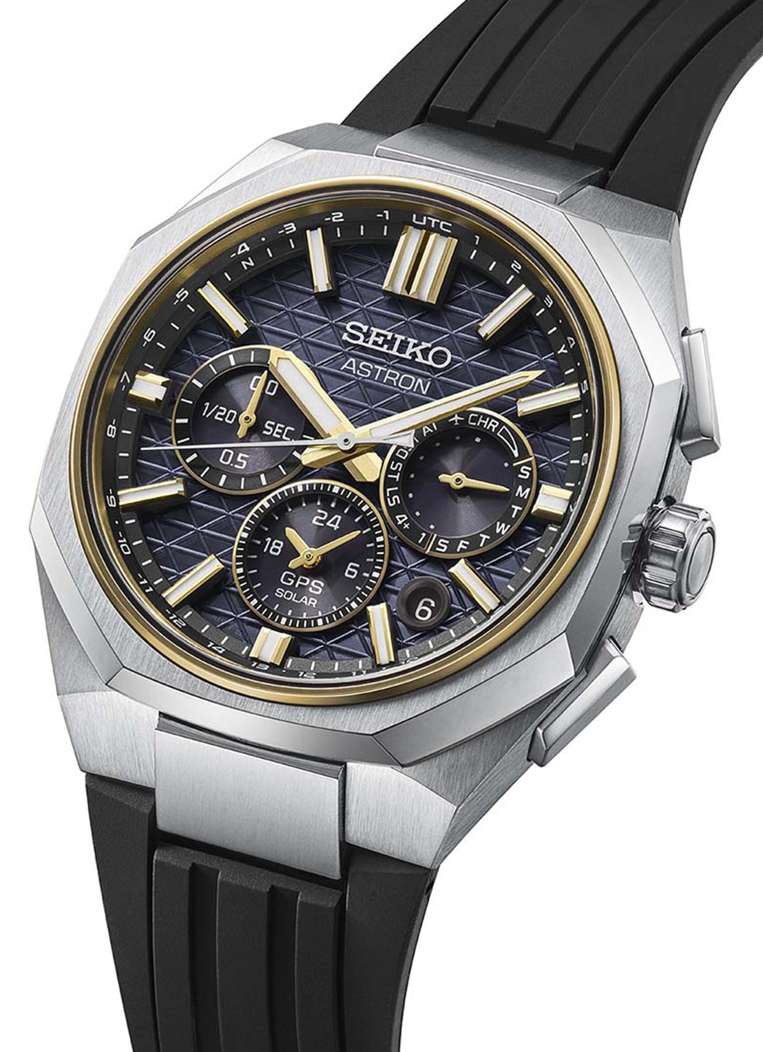 Seiko Astron GPS Solar horloge HAB003J1 - detail 2 zilver