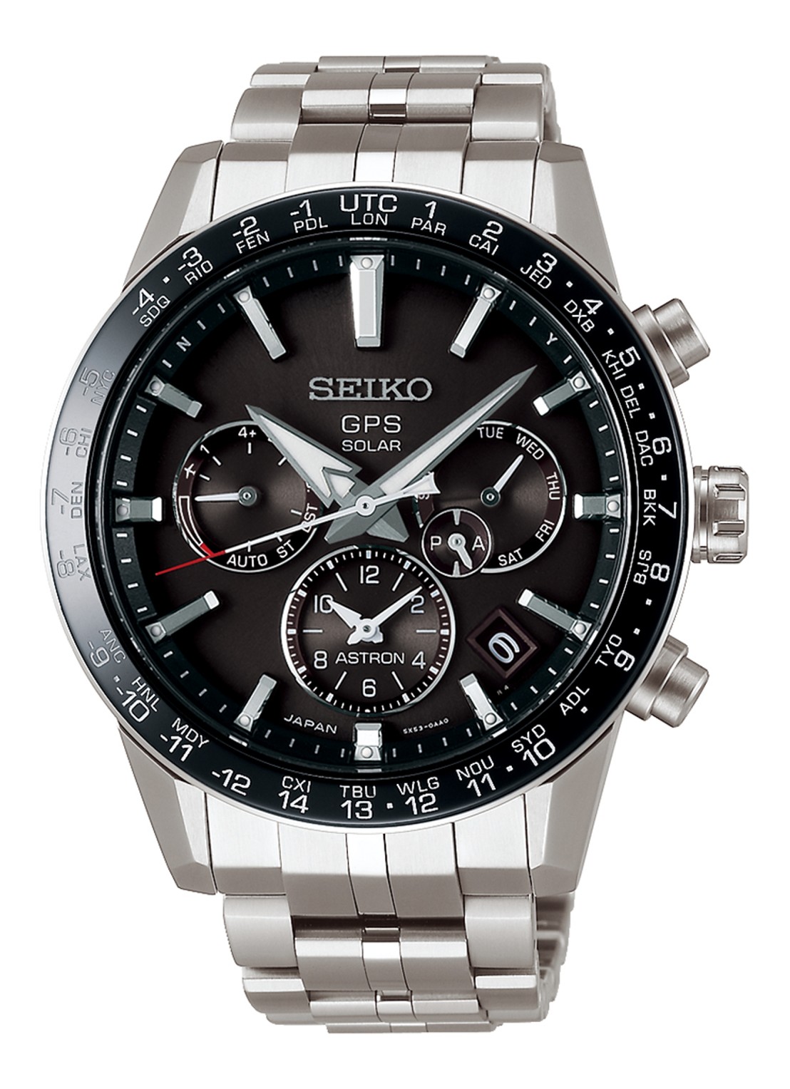 Seiko Astron horloge SSH003J1 - voorkant zilver