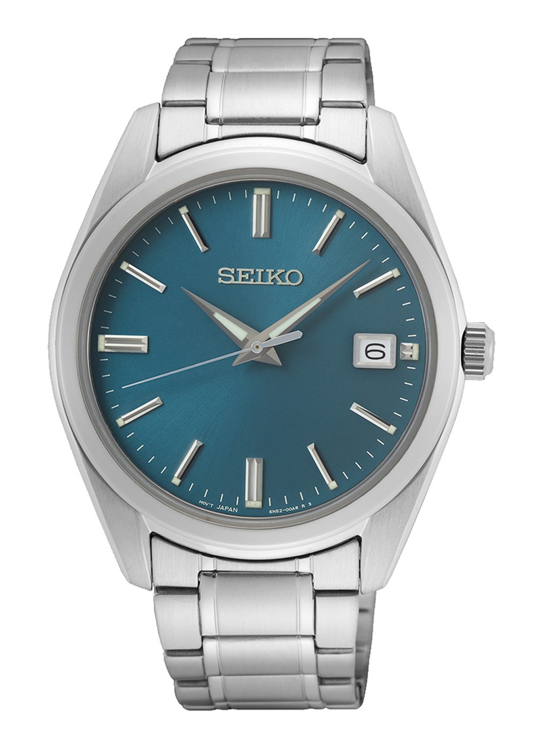 Seiko New Link horloge SUR525P1 - voorkant zilver