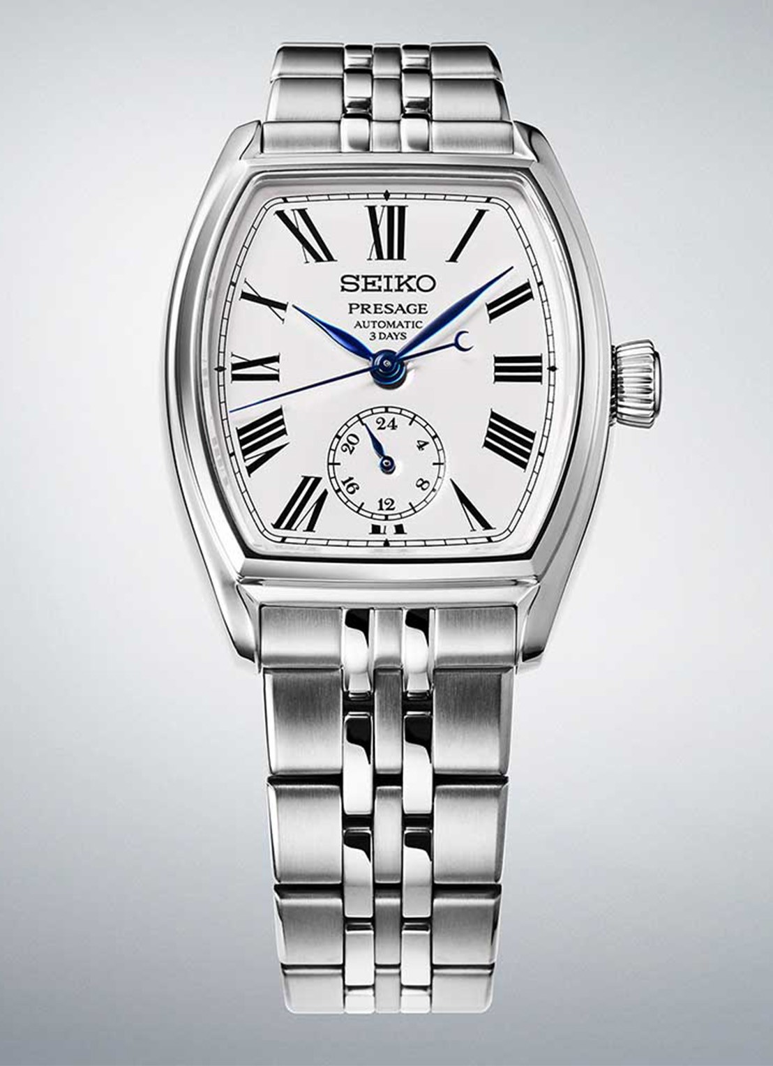 Seiko Presage Automatic horloge SPB537J1 - detail 3 zilver