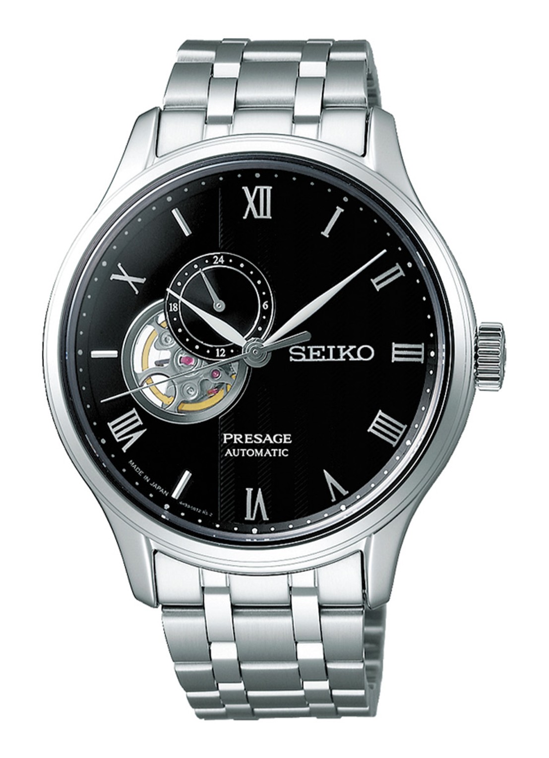 Seiko Presage Automatic horloge SSA377J1 - voorkant zilver