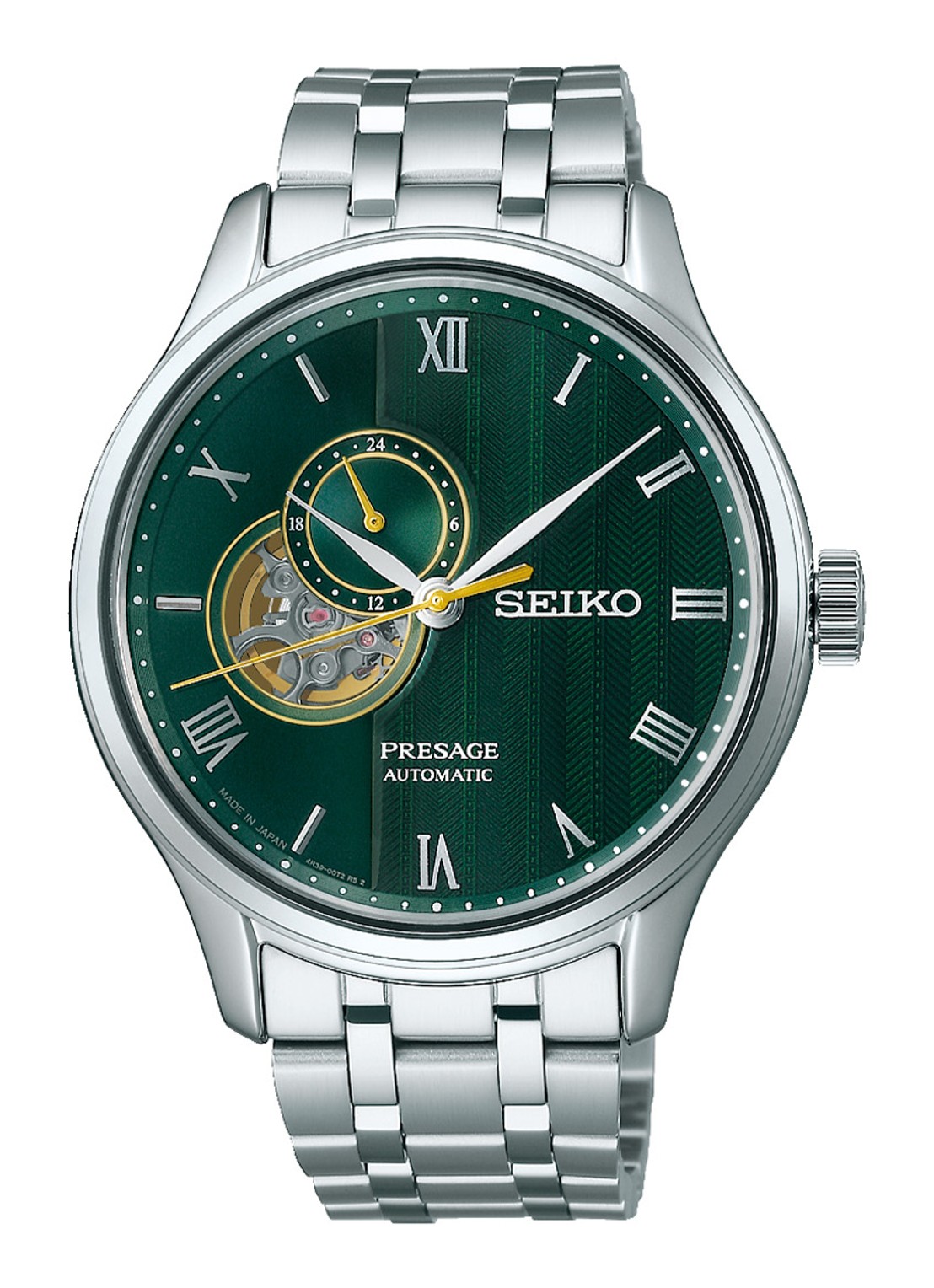 Seiko Presage Automatic horloge SSA463J1 - voorkant zilver