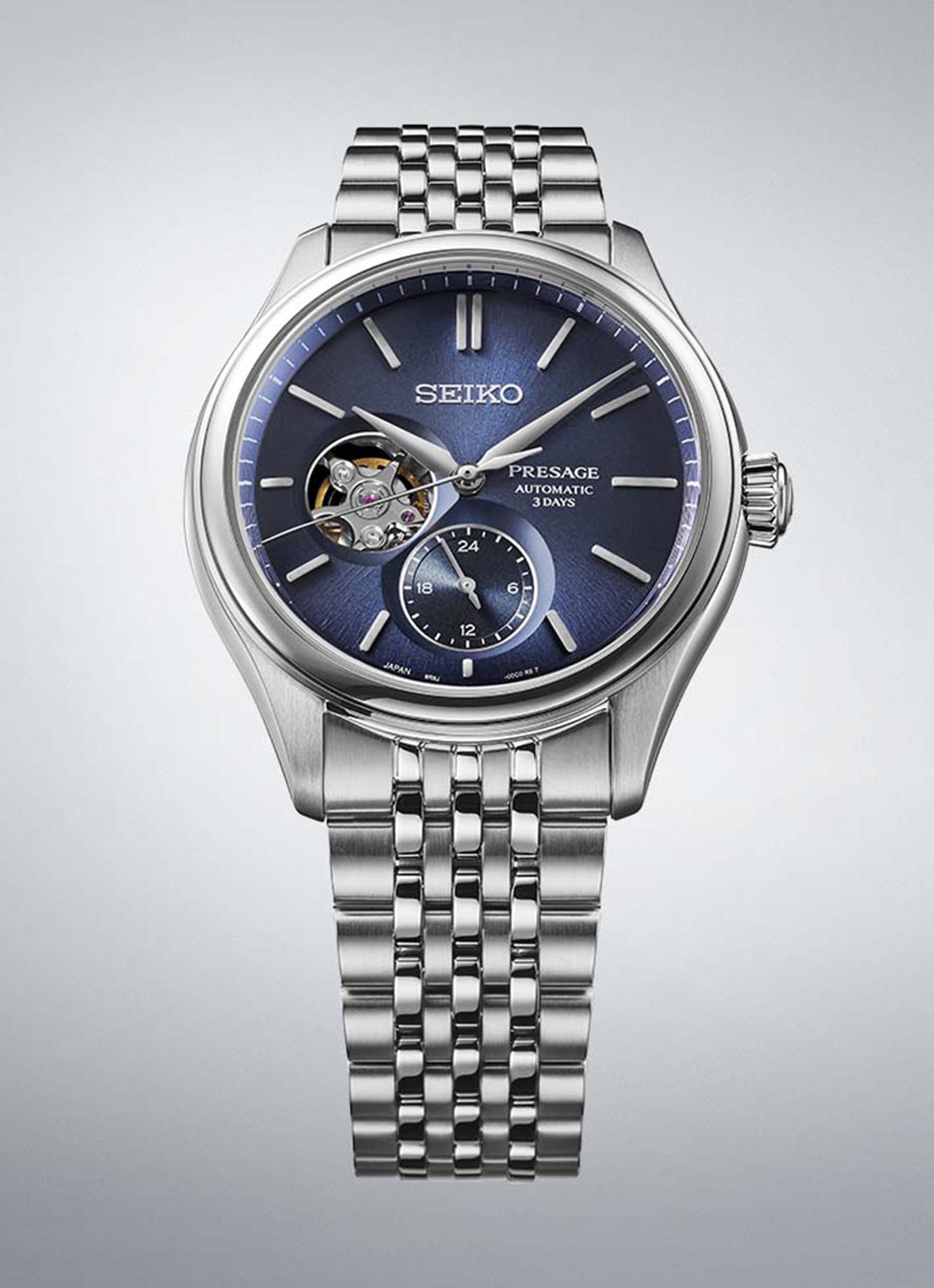 Seiko Presage Classic horloge SPB527J1 - detail 3 zilver