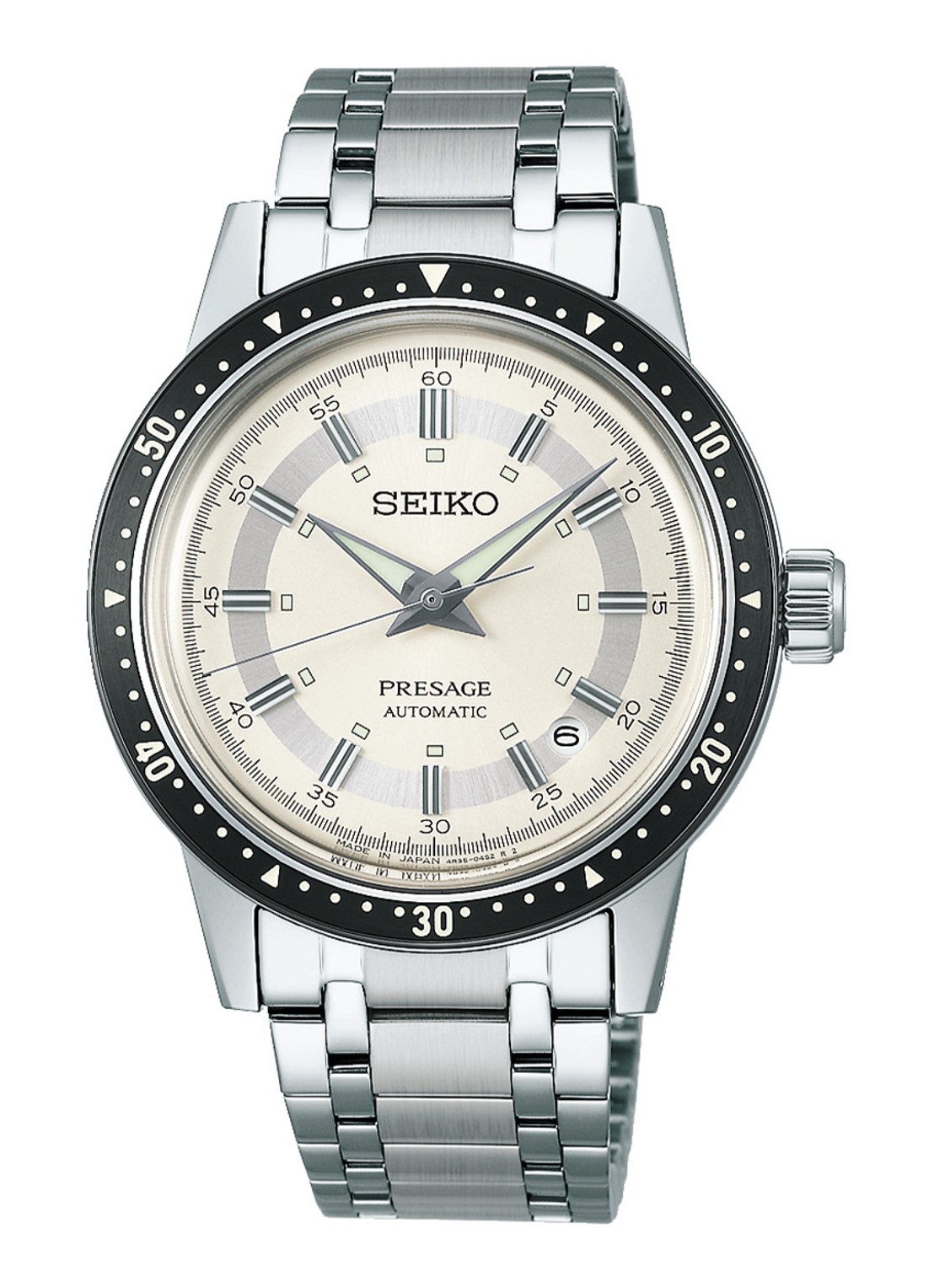 Seiko Presage horloge SRPK61J1 - voorkant 3 zilver