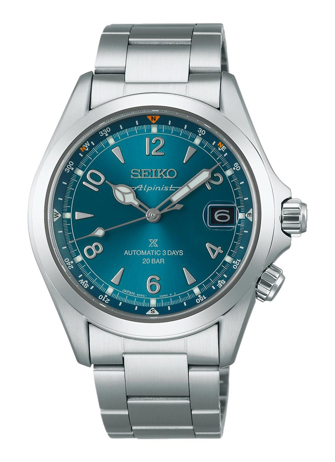 Seiko Prospex Alpinist horloge SPB503J1 - voorkant 3 zilver