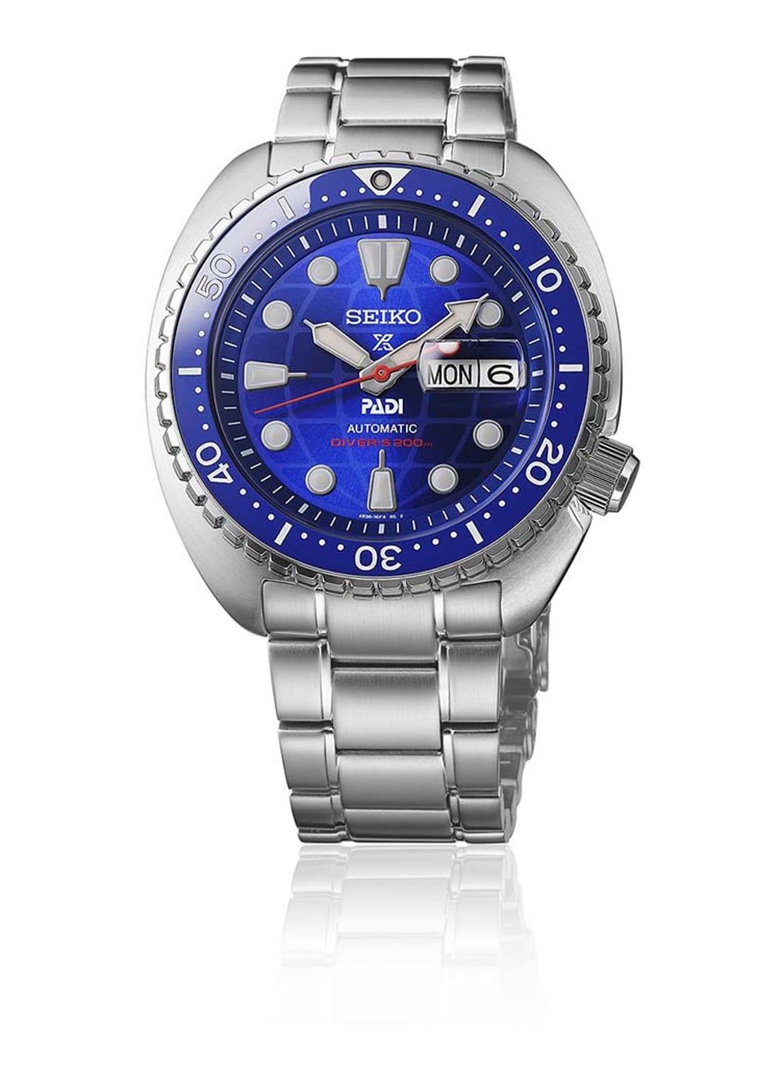 Seiko Prospex Divers Padi 60th Anniversary horloge HBB002K1 - Limited Edition - detail 2 zilver