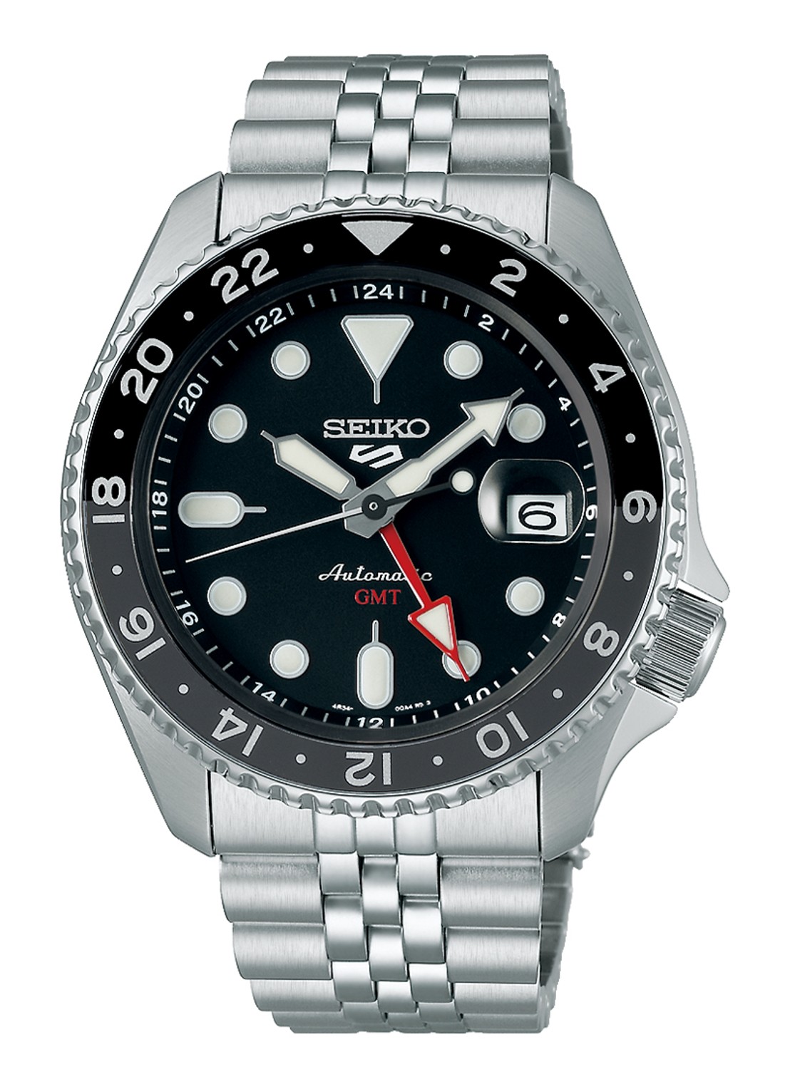Seiko Seiko 5 Sports horloge SSK001K1 - voorkant zilver