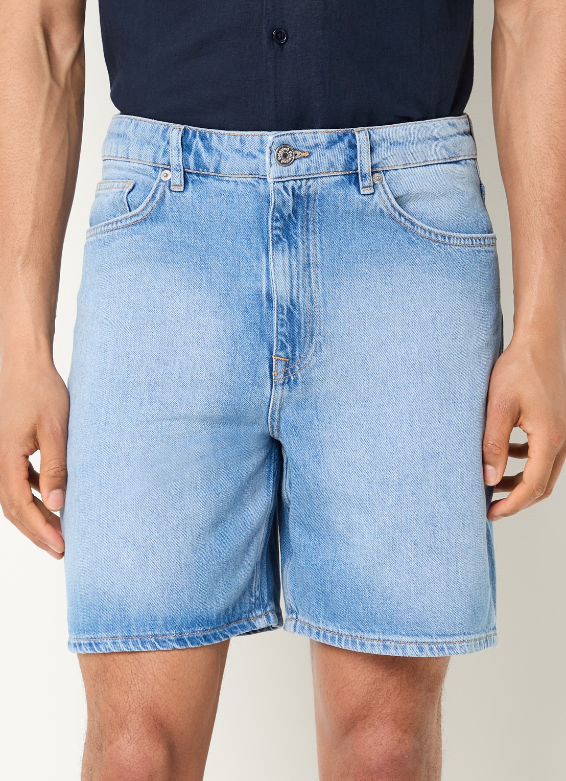 Selected Alex loose fit jeans met steekzakken - detail 4 indigo
