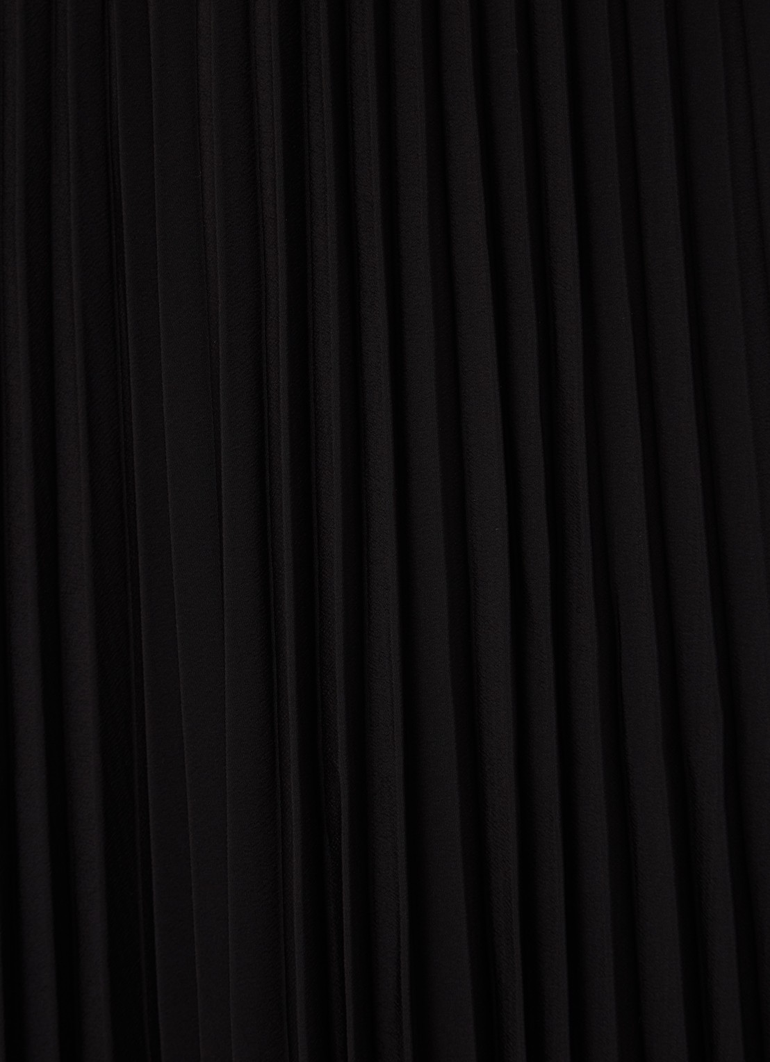 Selected Alexis midirok van crêpe met plissé - detail 5 zwart