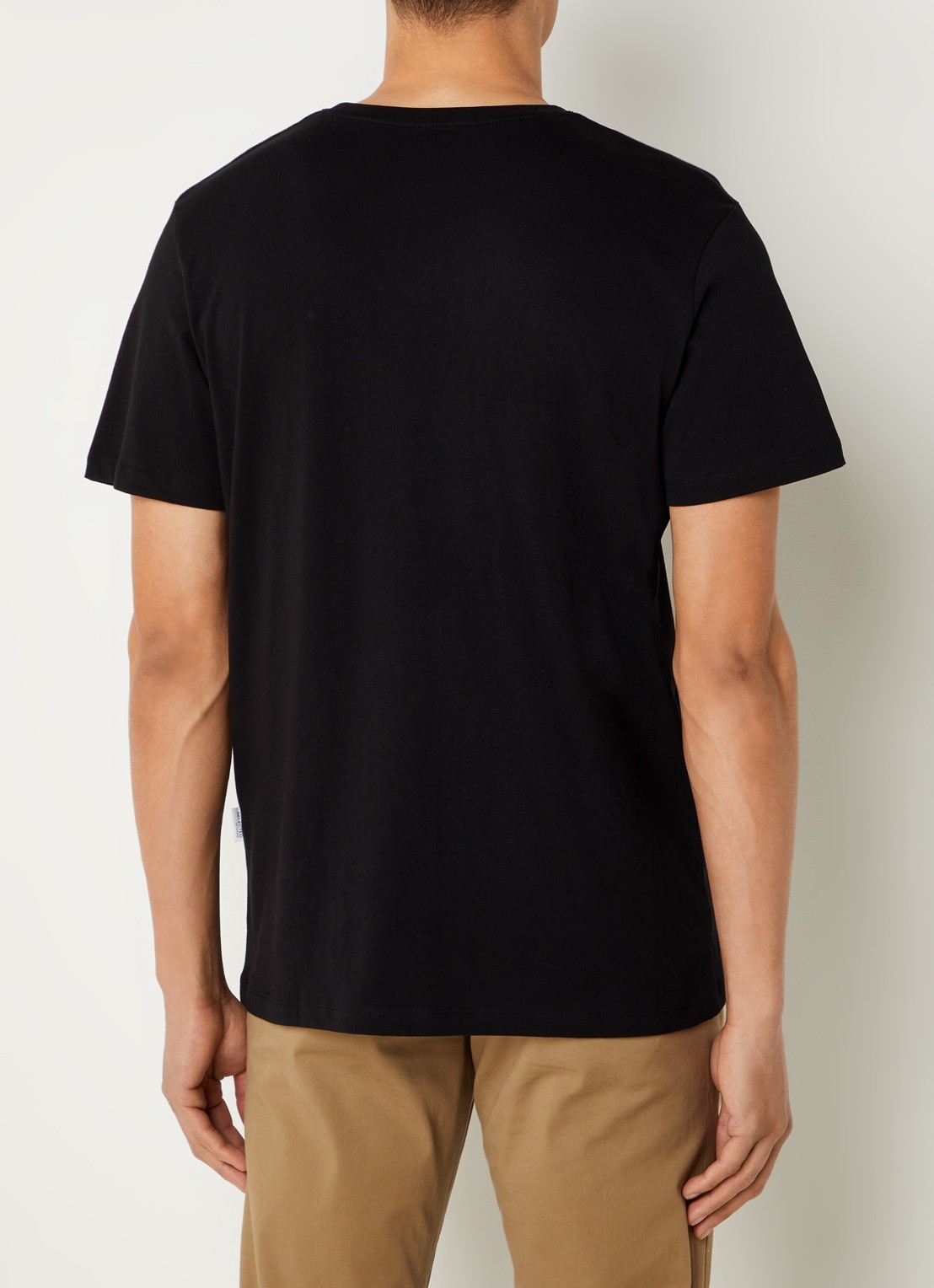 Selected Aspen T-shirt van  katoen - achterkant zwart