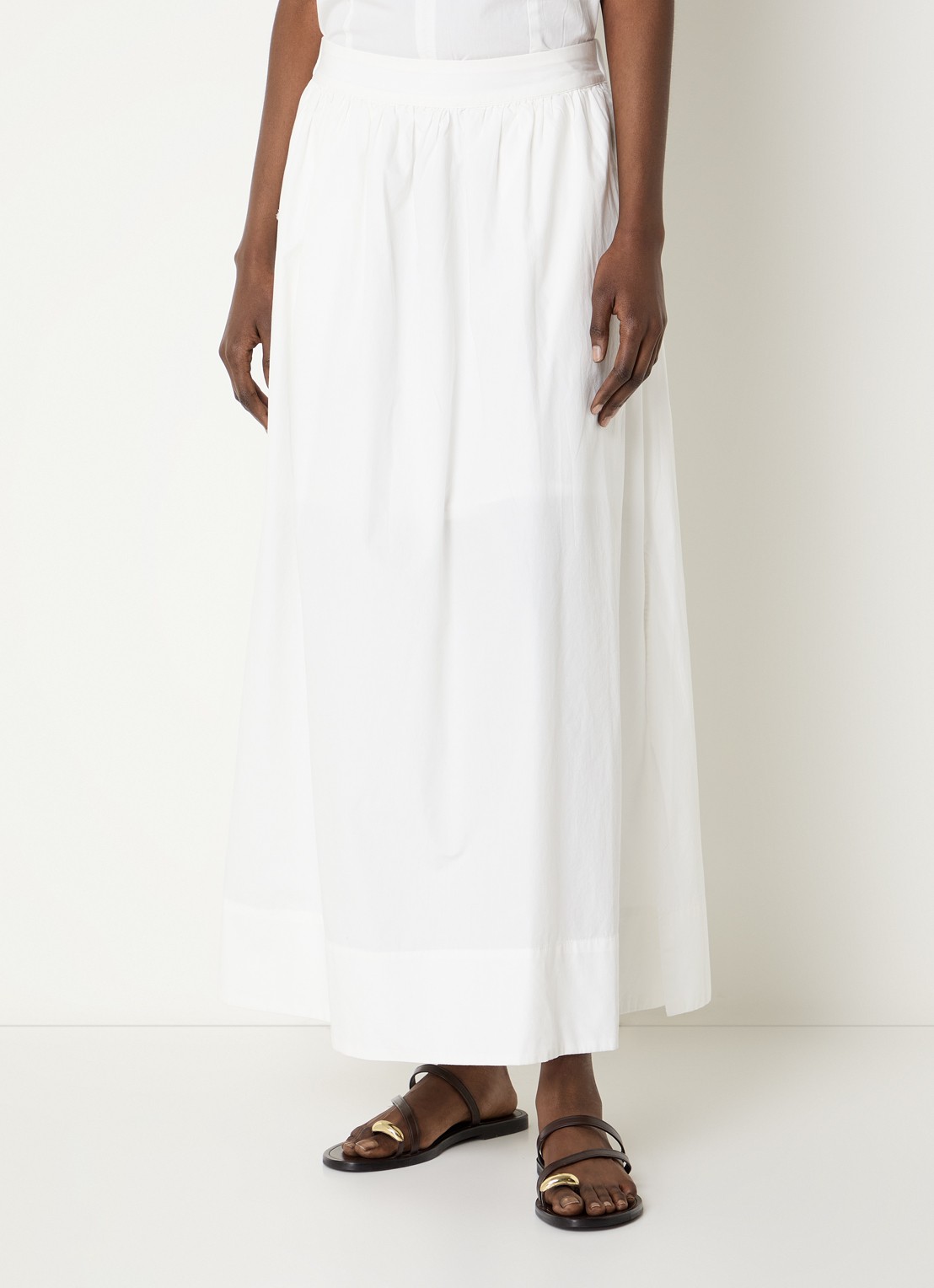 Selected Blair maxi rok met steekzakken - detail 3 wit