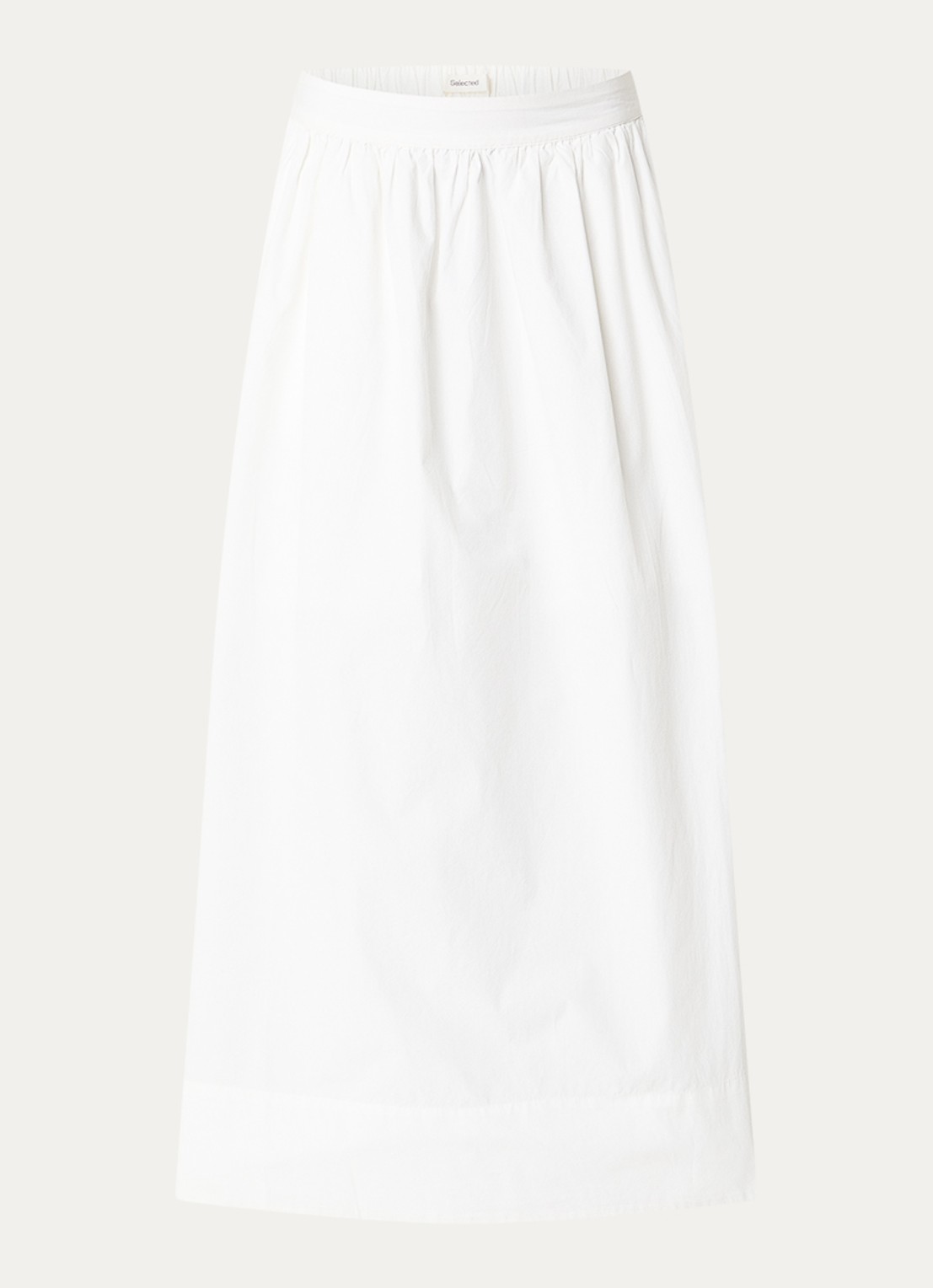 Selected Blair maxi rok met steekzakken - voorkant wit