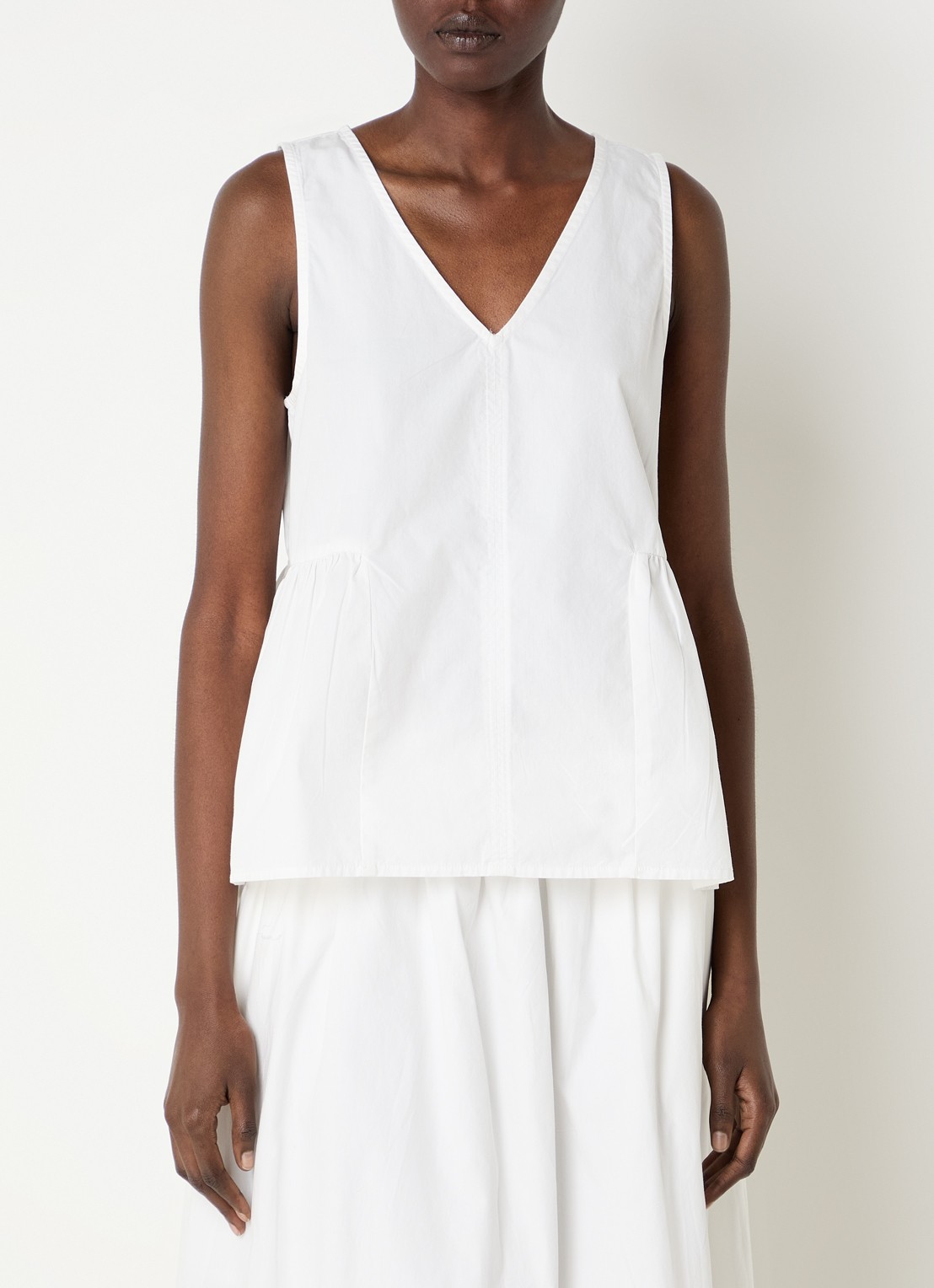 Selected Blair top met V-hals - detail 4 wit