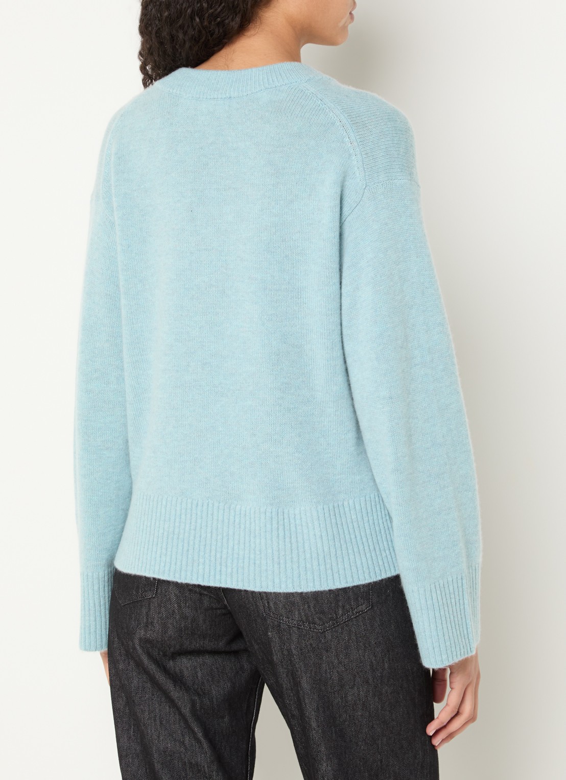 Selected Cille fijngebreide pullover van kasjmier - achterkant 4 mint