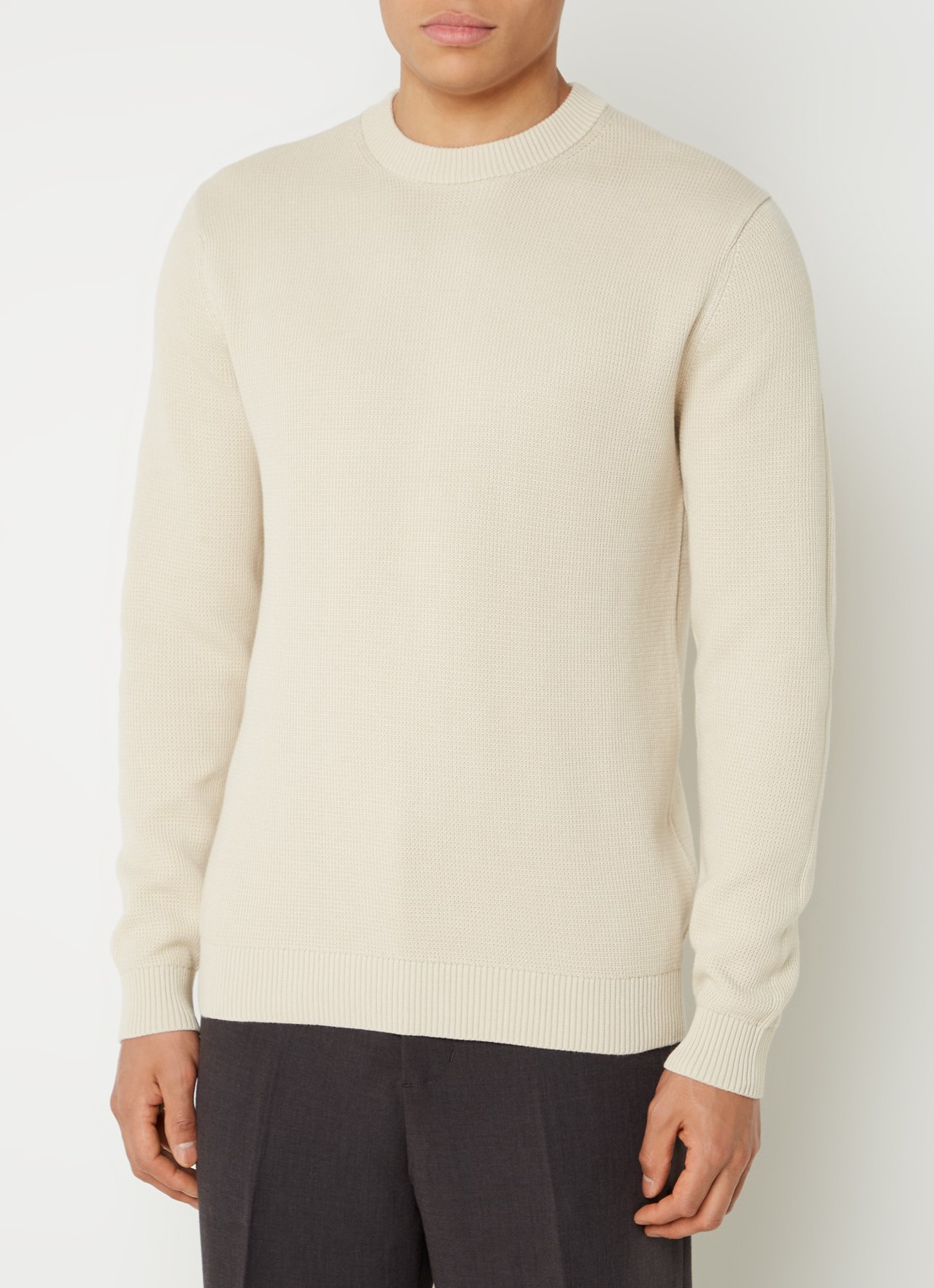 Selected Dane fijngebreide pullover  - detail 3 beige