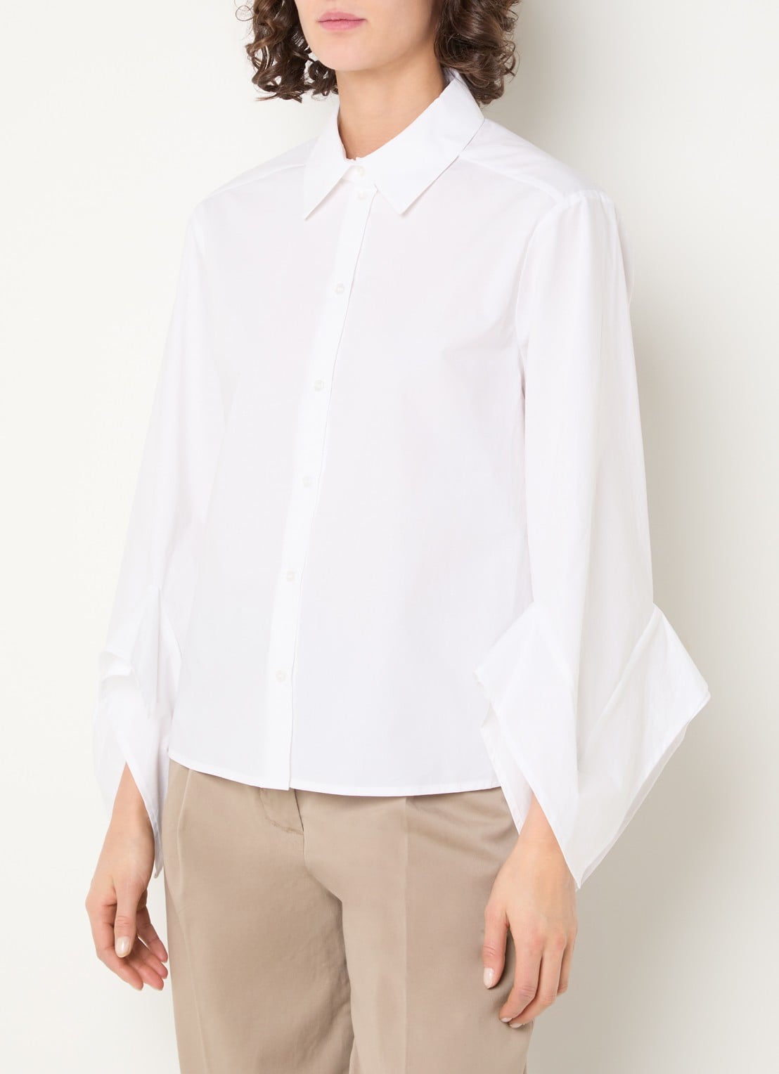Selected Delia blouse met volant - detail 2 wit