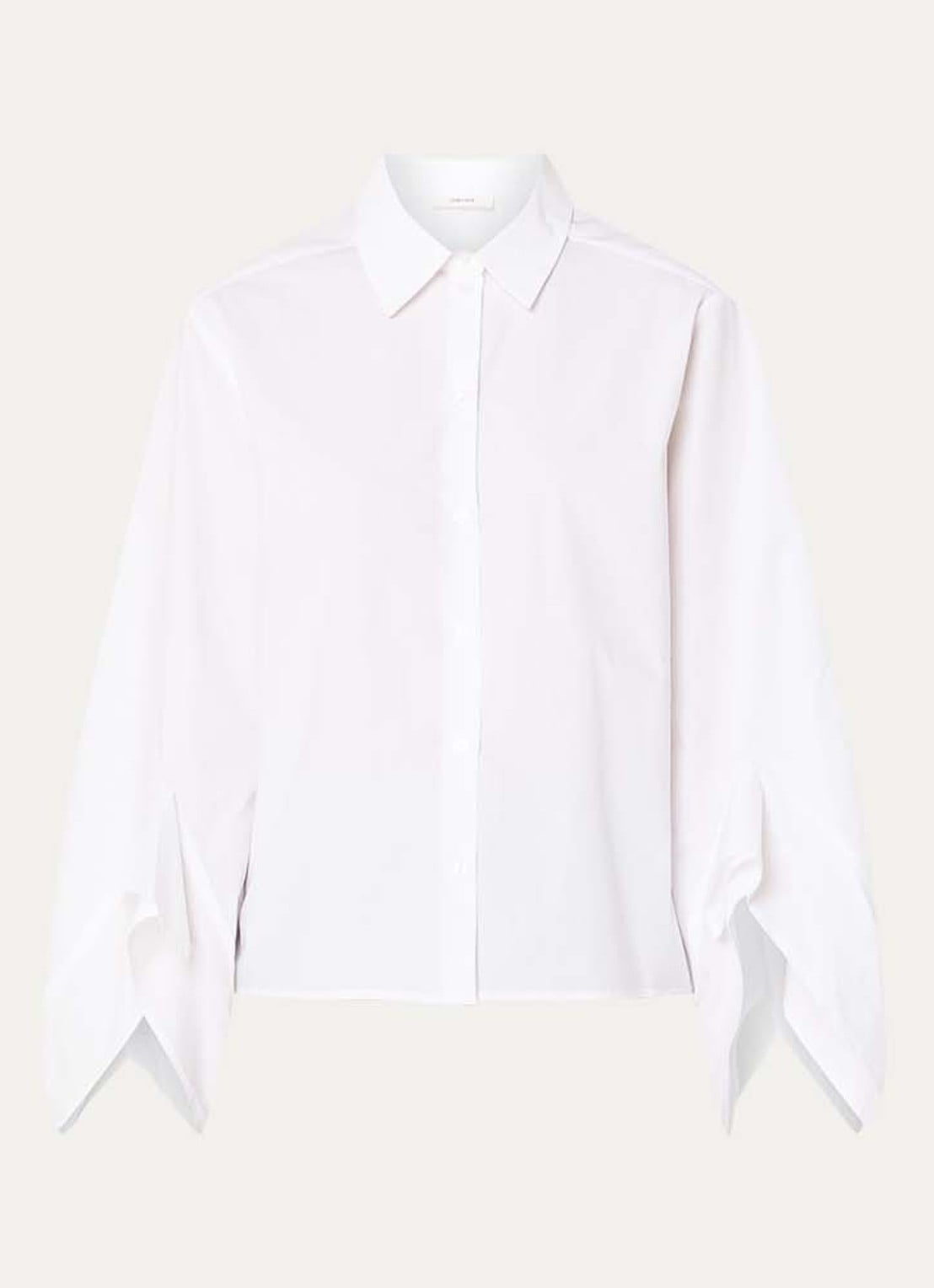Selected Delia blouse met volant - voorkant 3 wit