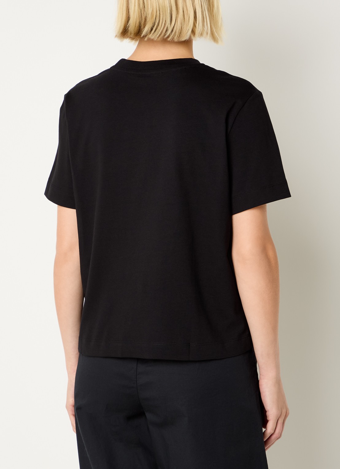 Selected Essential T-shirt met ronde hals - achterkant zwart