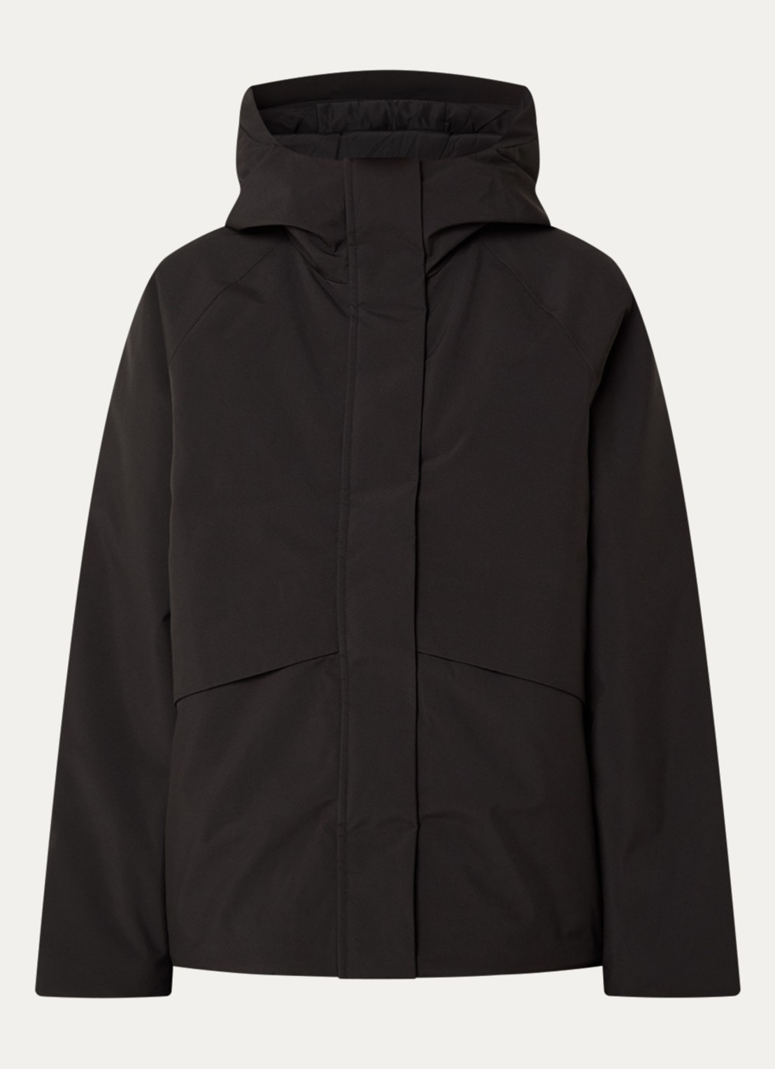 Selected Francine waterafstotende parka met klepzakken - voorkant 2 zwart