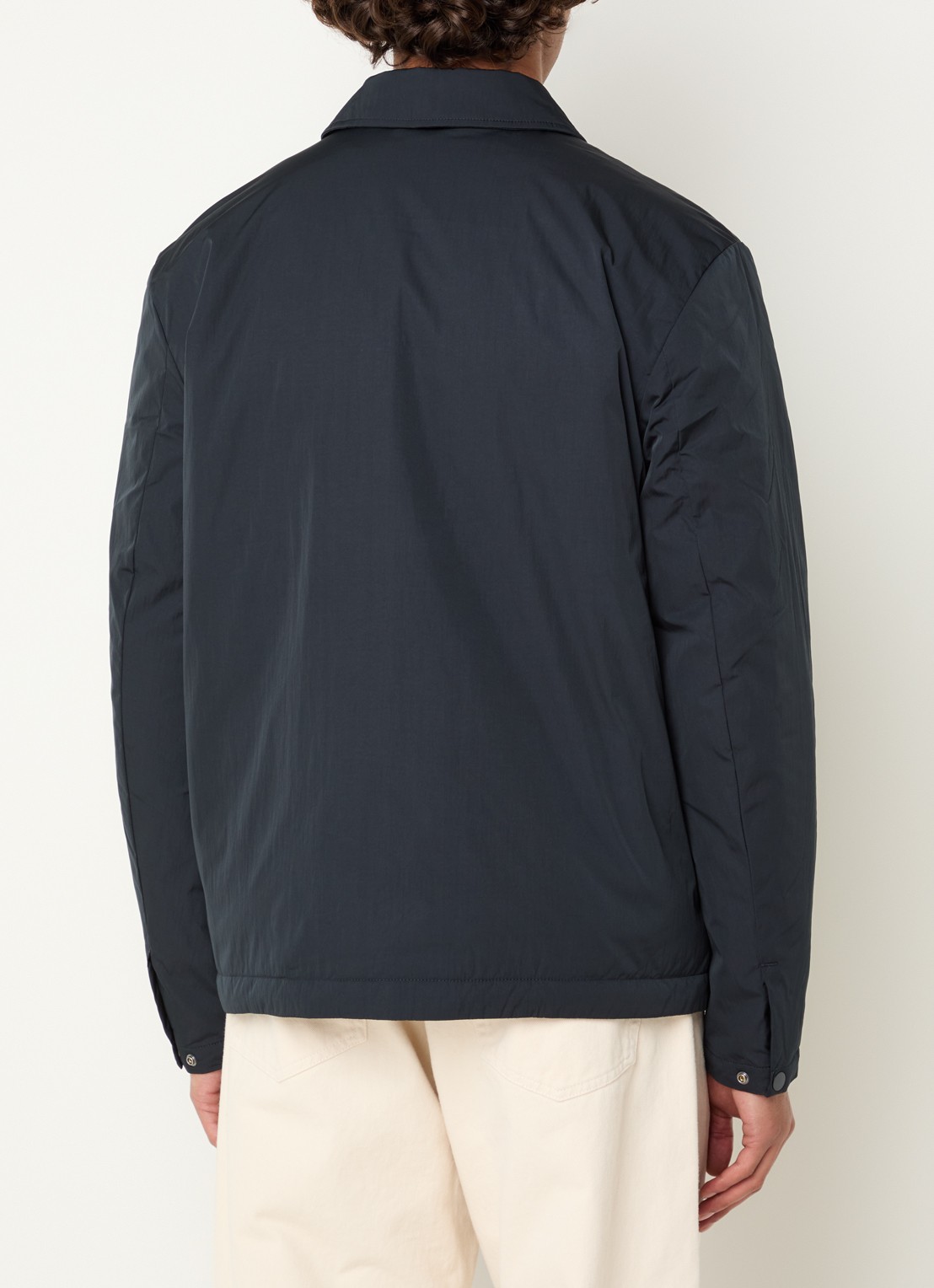 Selected Gewatteerd jack met steekzakken - achterkant 2 donkerblauw