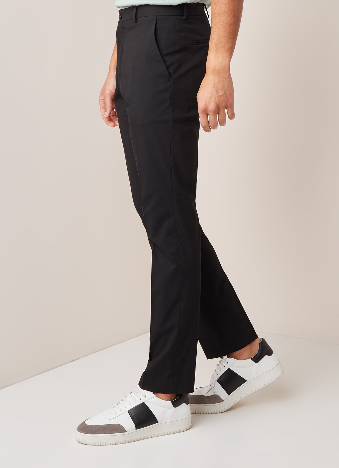 Selected Homme Mylo Logan slim fit pantalon - detail zwart