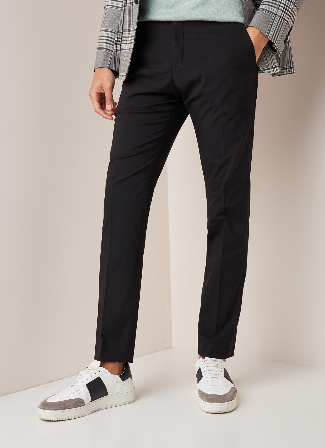 Selected Homme Mylo Logan slim fit pantalon - detail 2 zwart