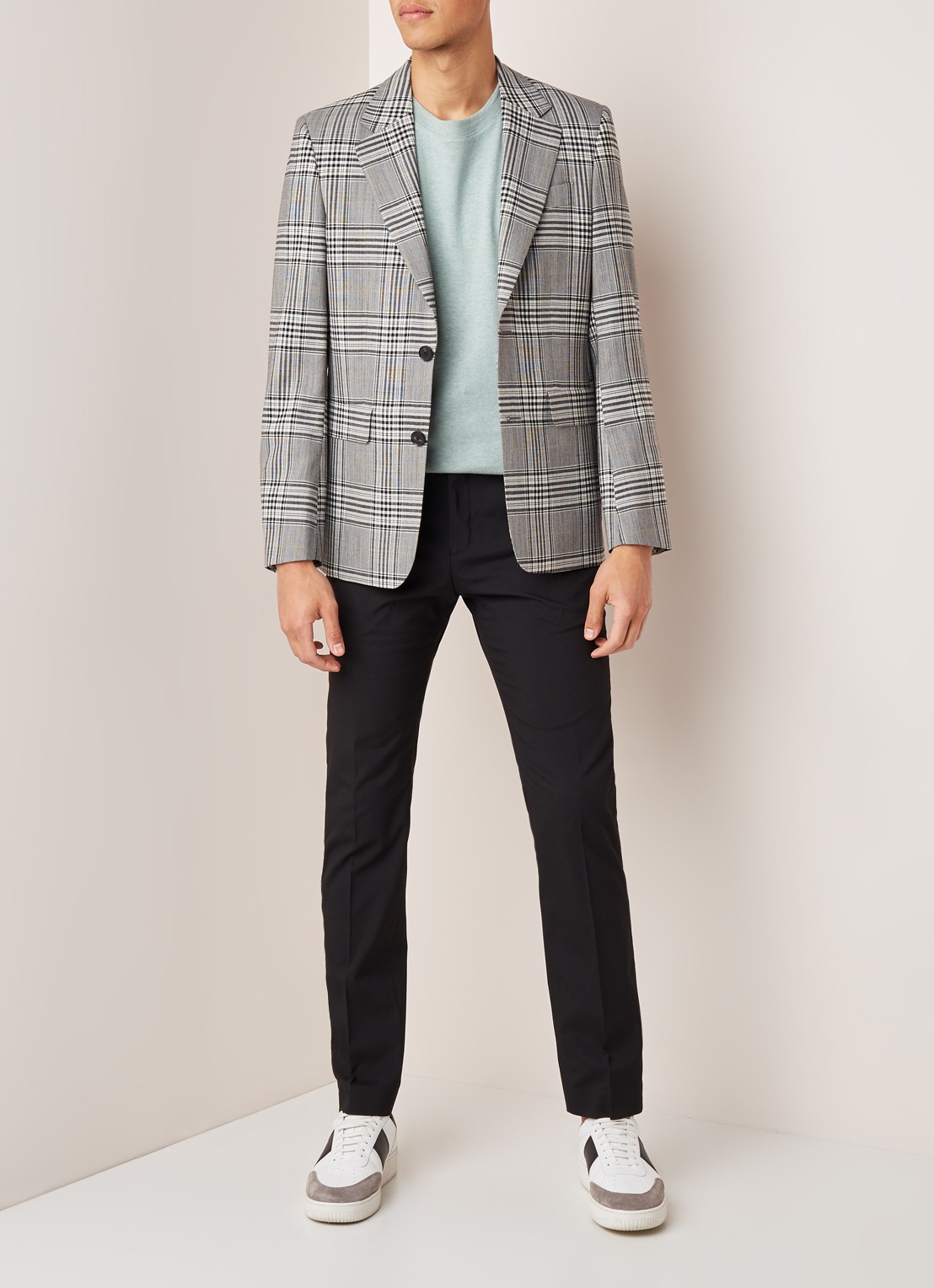 Selected Homme Mylo Logan slim fit pantalon - voorkant 5 zwart