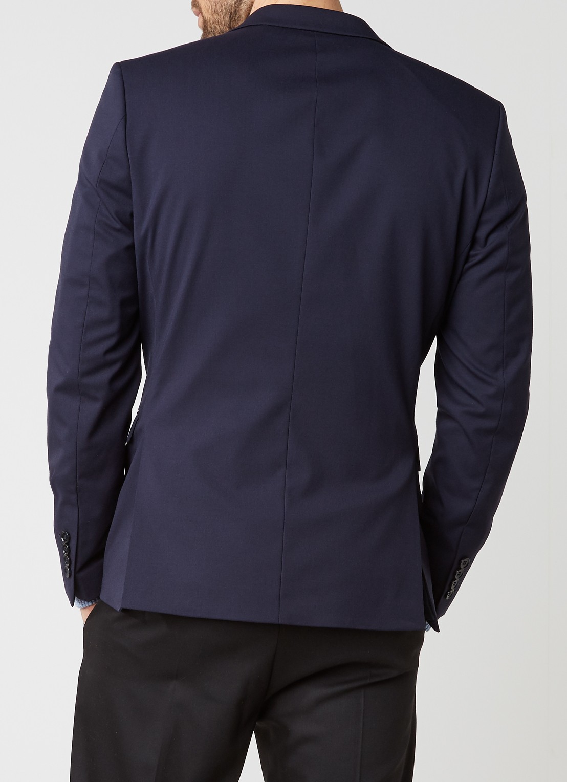 Selected Homme One Mylo slim fit colbert - achterkant 4 donkerblauw