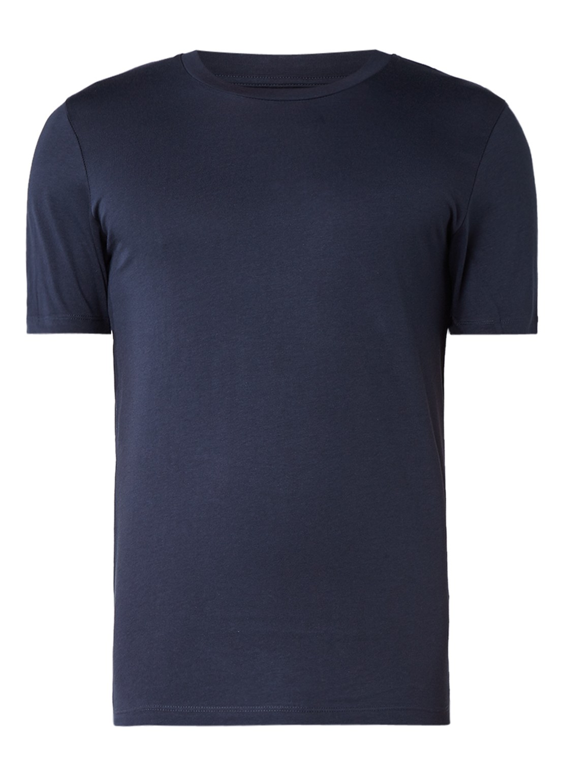 Selected Homme The Perfect T-shirt van Pima katoen - voorkant donkerblauw
