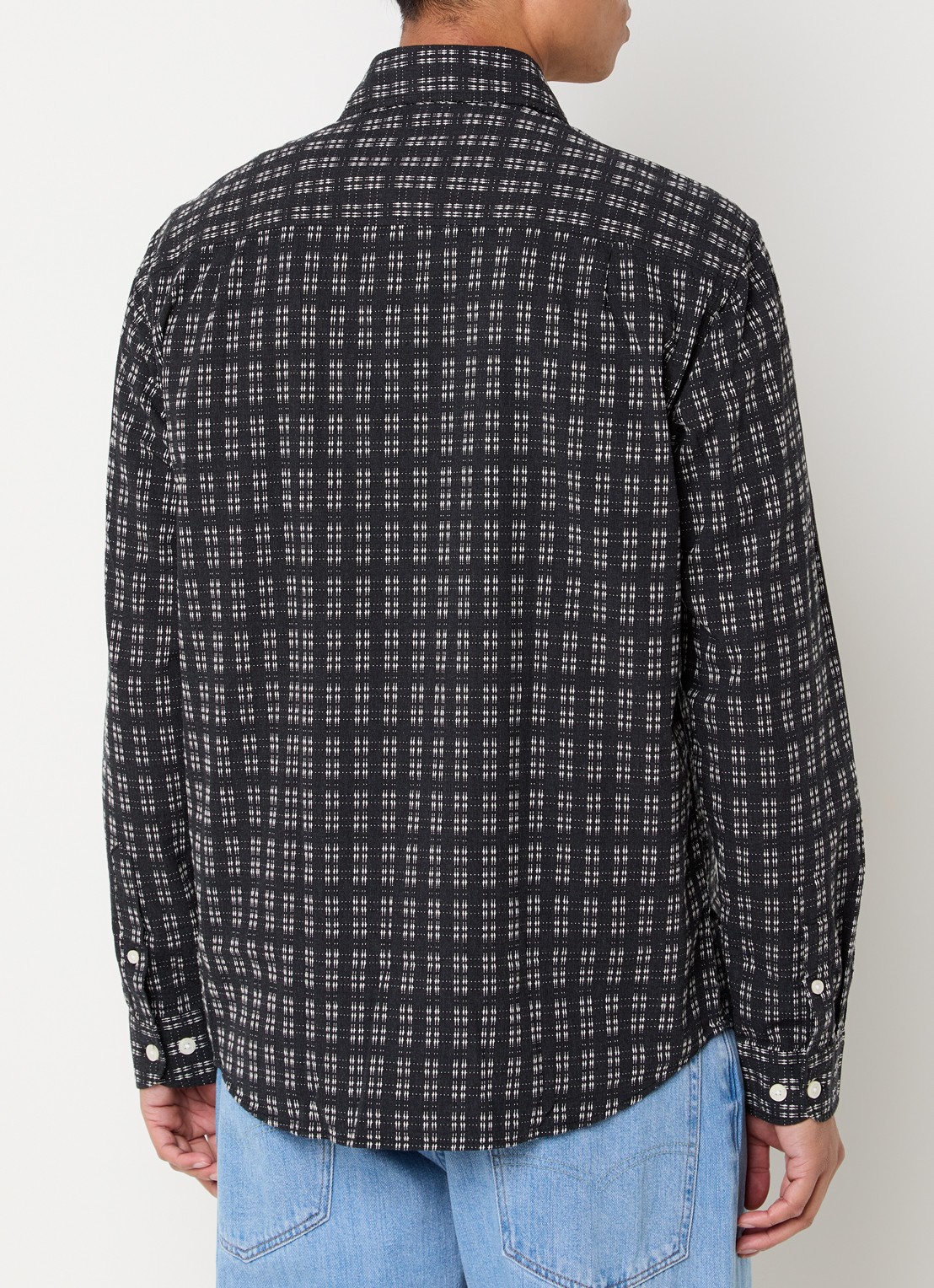 Selected Hunter regular fit overhemd met print - achterkant zwart