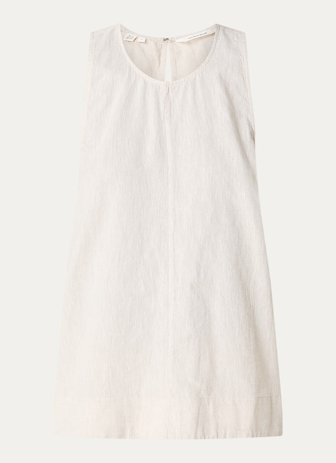 Selected Luisa top in linnenblend - voorkant 3 zand