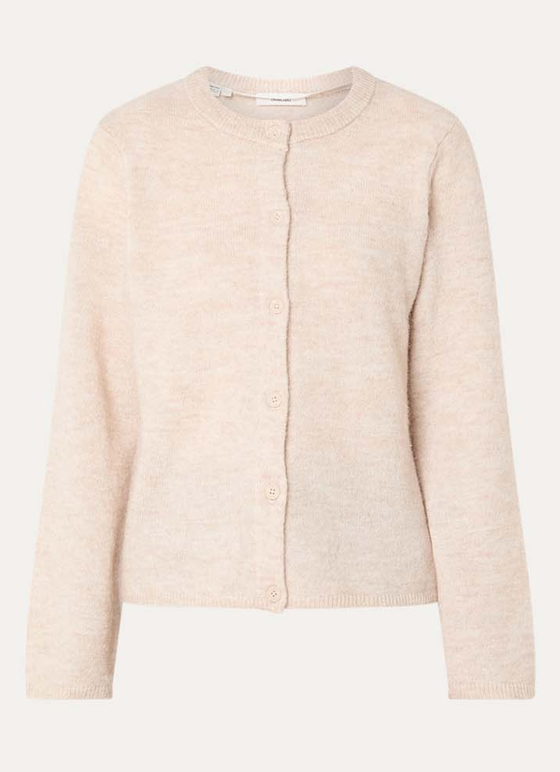 Selected Lulu fijngebreid vest in alpaca wolblend  - voorkant 3 beige
