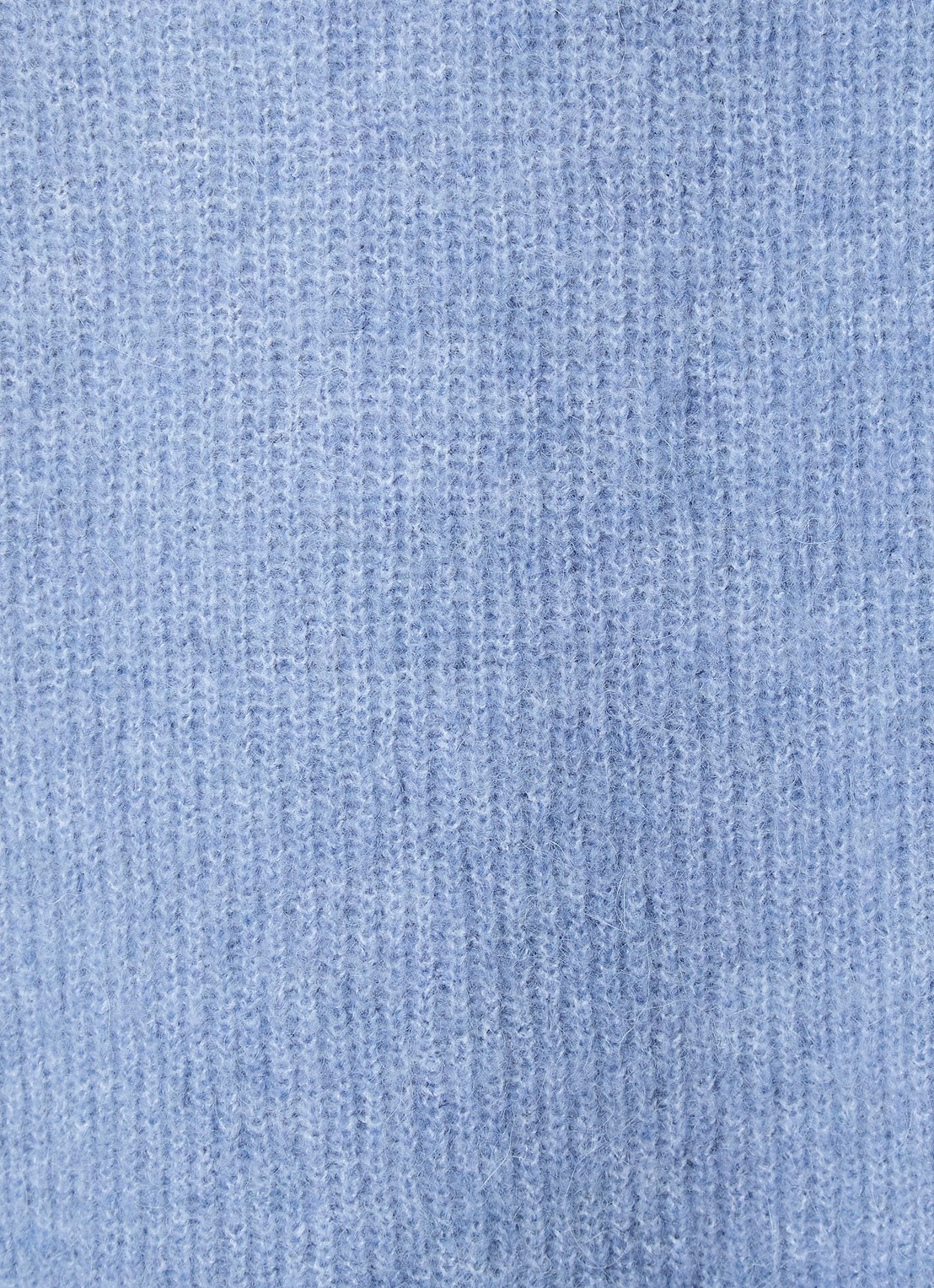 Selected Lulu fijngebreid vest in wolblend - detail 4 blauw