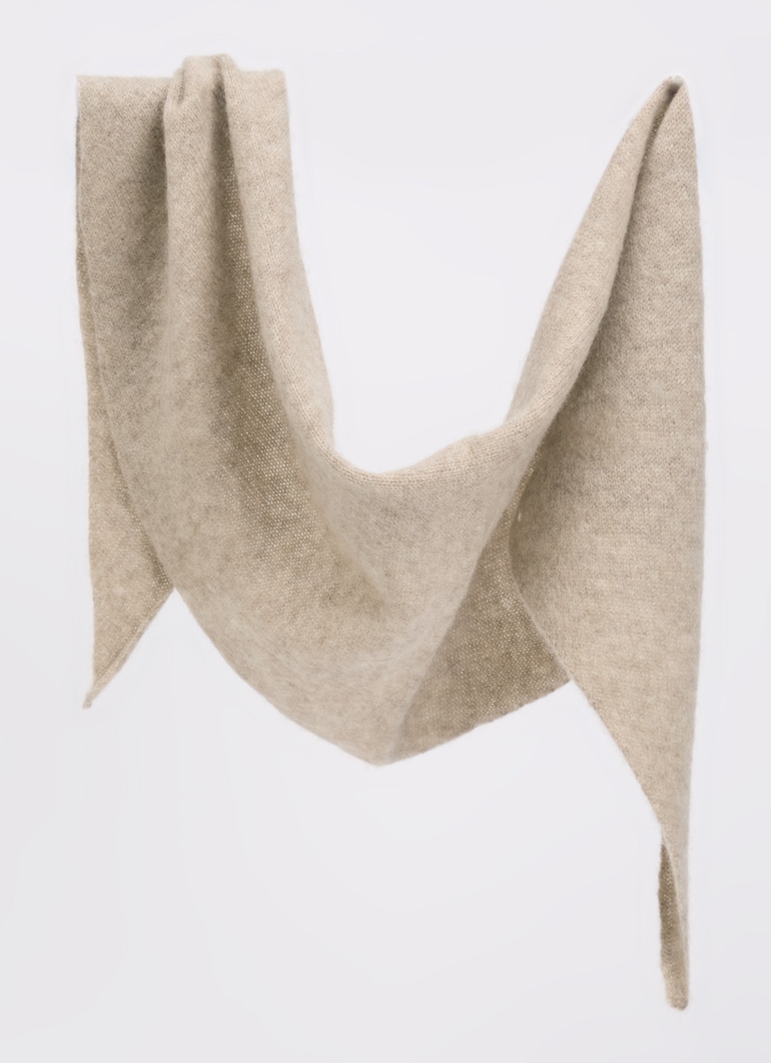 Selected Maria sjaal van kasjmier 115 x 25 cm - detail 2 beige