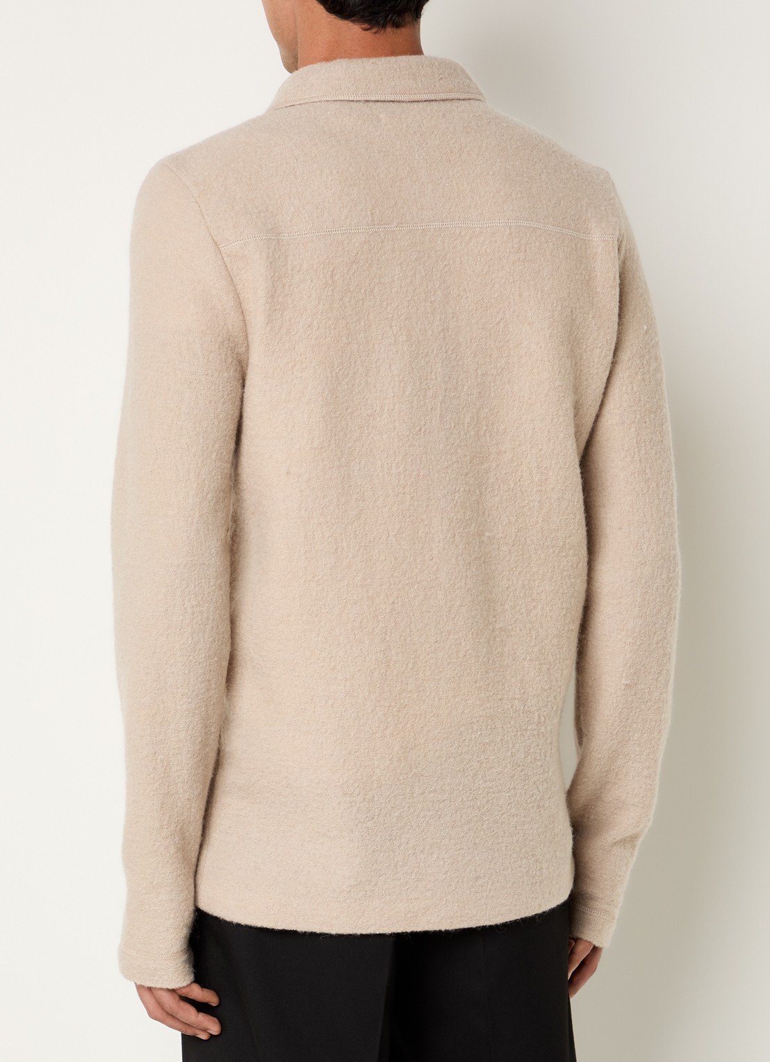 Selected Nealy overshirt van wol - achterkant 4 beige