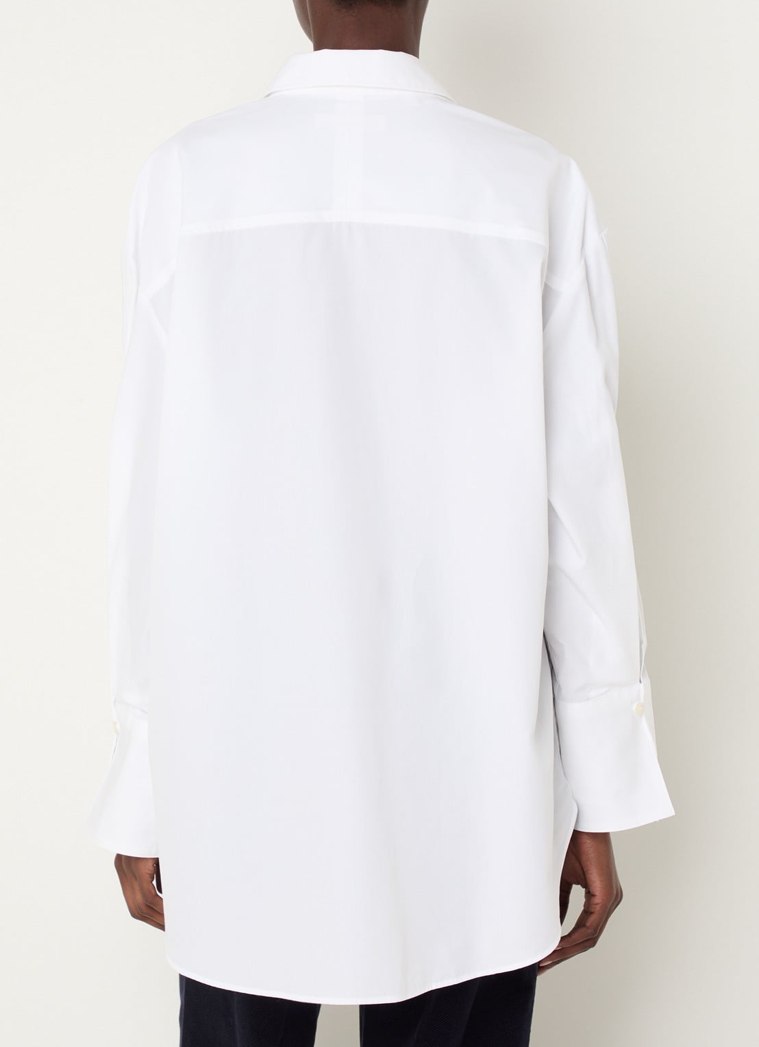 Selected Slwdannie blouse met borstzak - achterkant wit