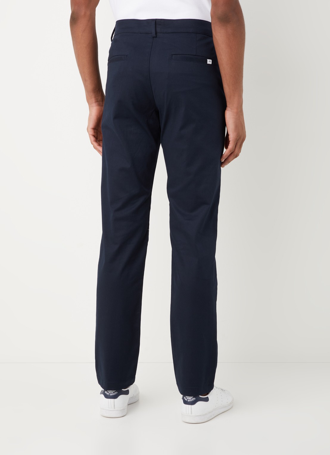 Selected Straight fit chino met stretch - achterkant 5 blauw
