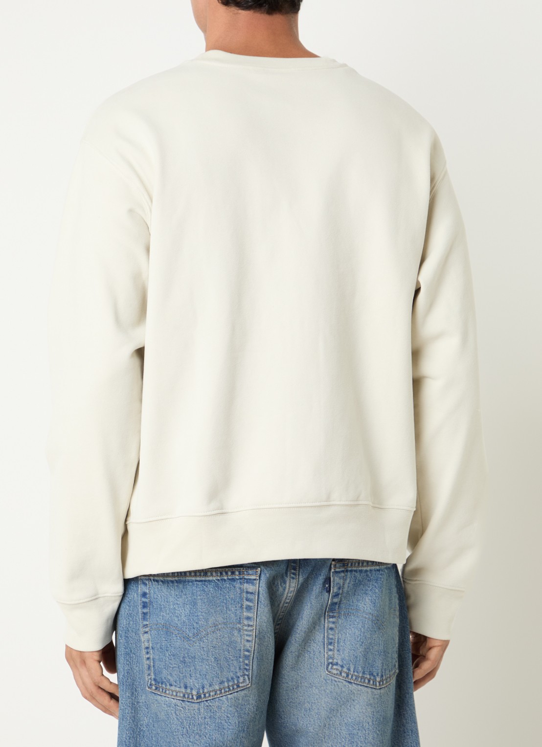 Selected Sweater met logo - achterkant 4 naturel