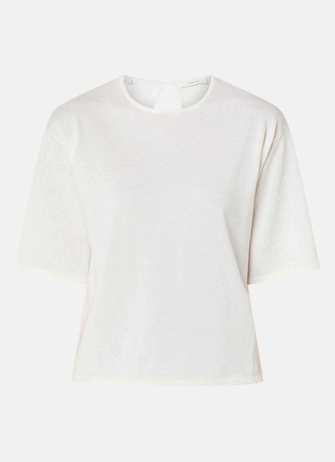 Selected Toleda T-shirt met ronde hals - voorkant 3 wit