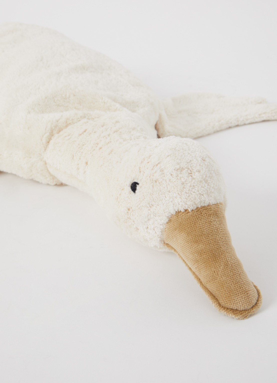 Senger Naturwelt Cuddly animal Goose large knuffel met warmtekussen 69 cm - detail 2 gebroken wit
