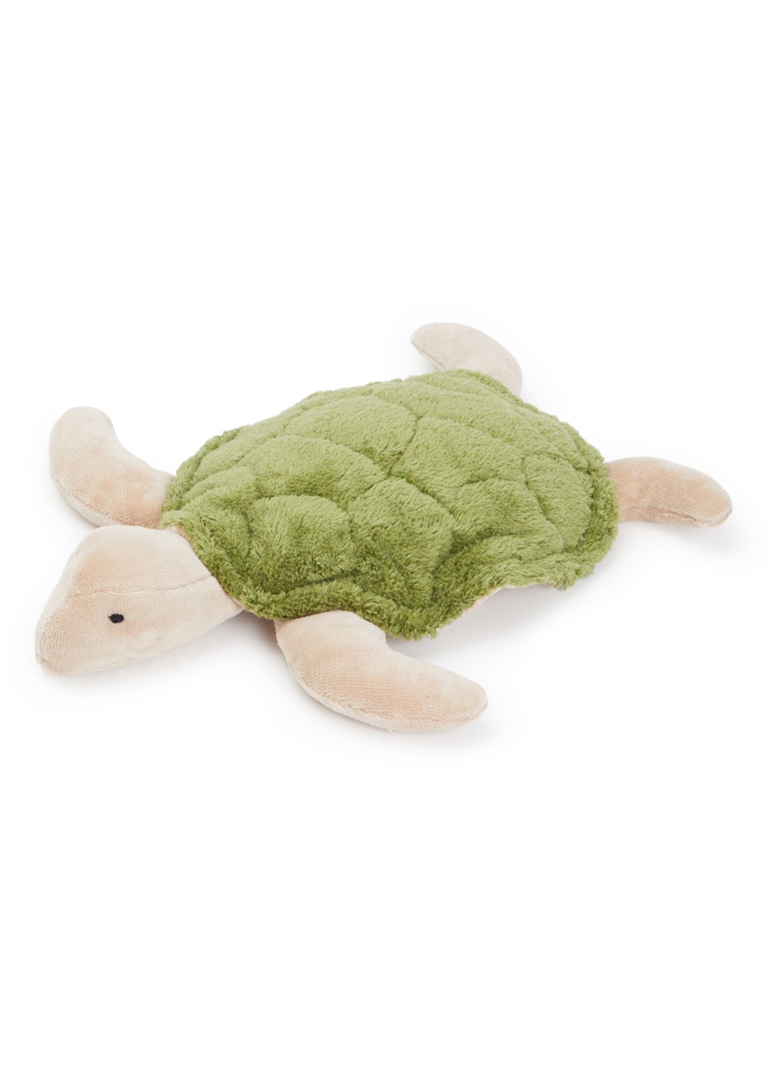 Senger Naturwelt Turtle Small knuffel met warmtekussen 35 cm - voorkant groen