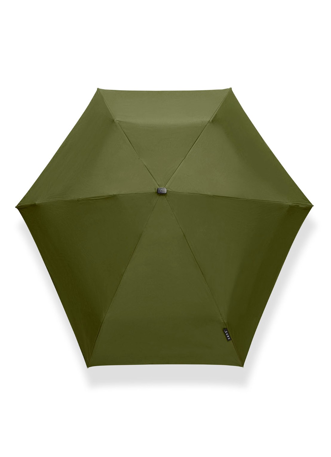 Senz Micro aerodynamische opvouwbare stormparaplu - voorkant 2 legergroen