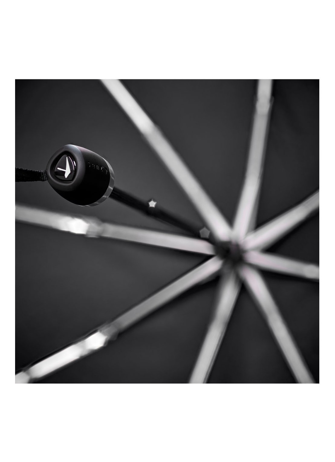 Senz Mini aerodynamische opvouwbare stormparaplu  - detail 5 zwart