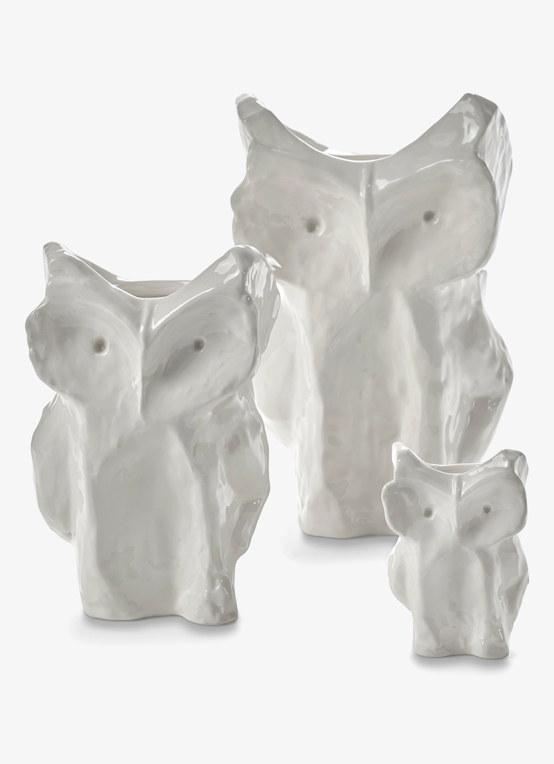 Serax After Midnight Uil vaas L 30 cm - detail 4 wit