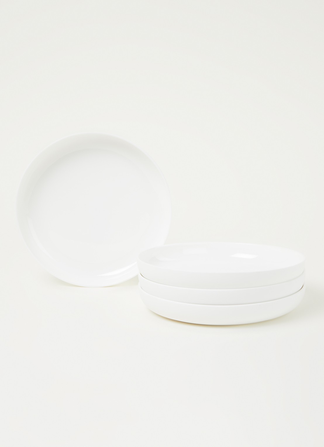 Serax Base By Piet Boon diep bord 20 cm set van 4 - voorkant 3 wit