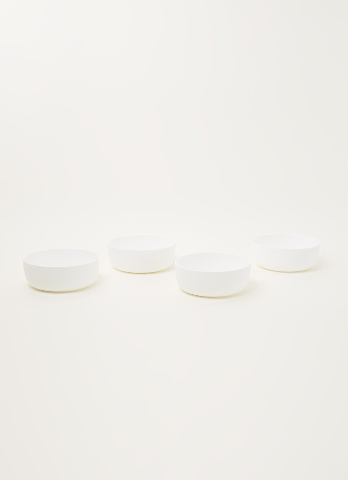 Serax Base kom M 16 cm set van 4 - voorkant 3 wit