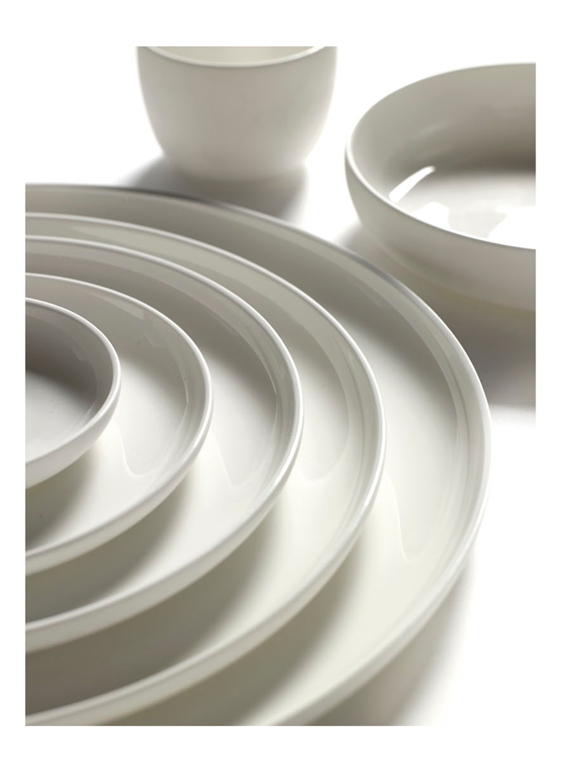Serax Base ontbijtbord 24 cm - voorkant 2 wit